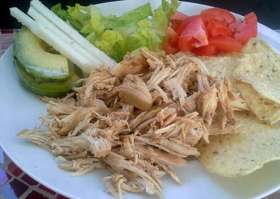Fiesta slow cooker shredded tacos